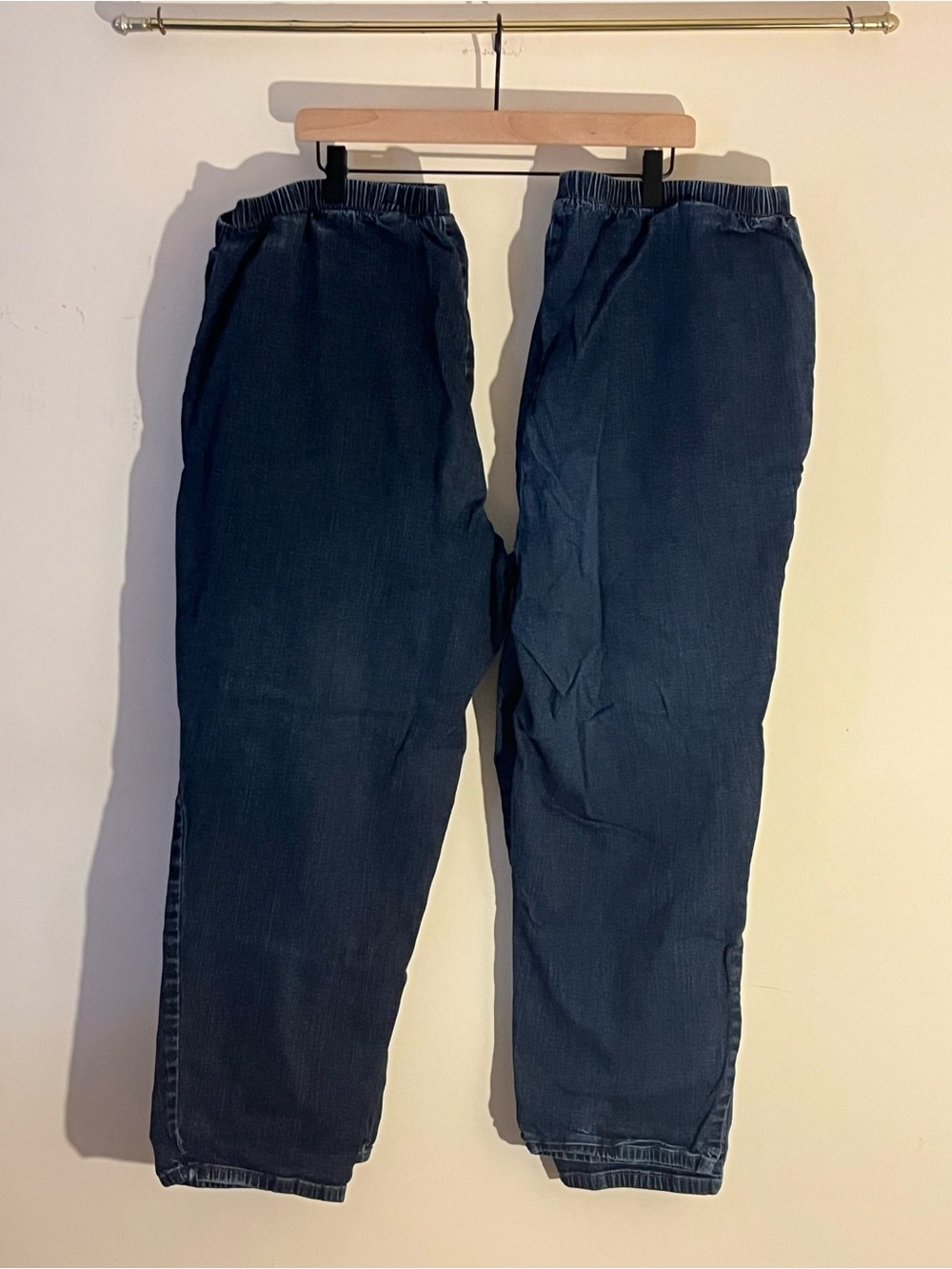 Elastic Waist Dark Blue denim jeans